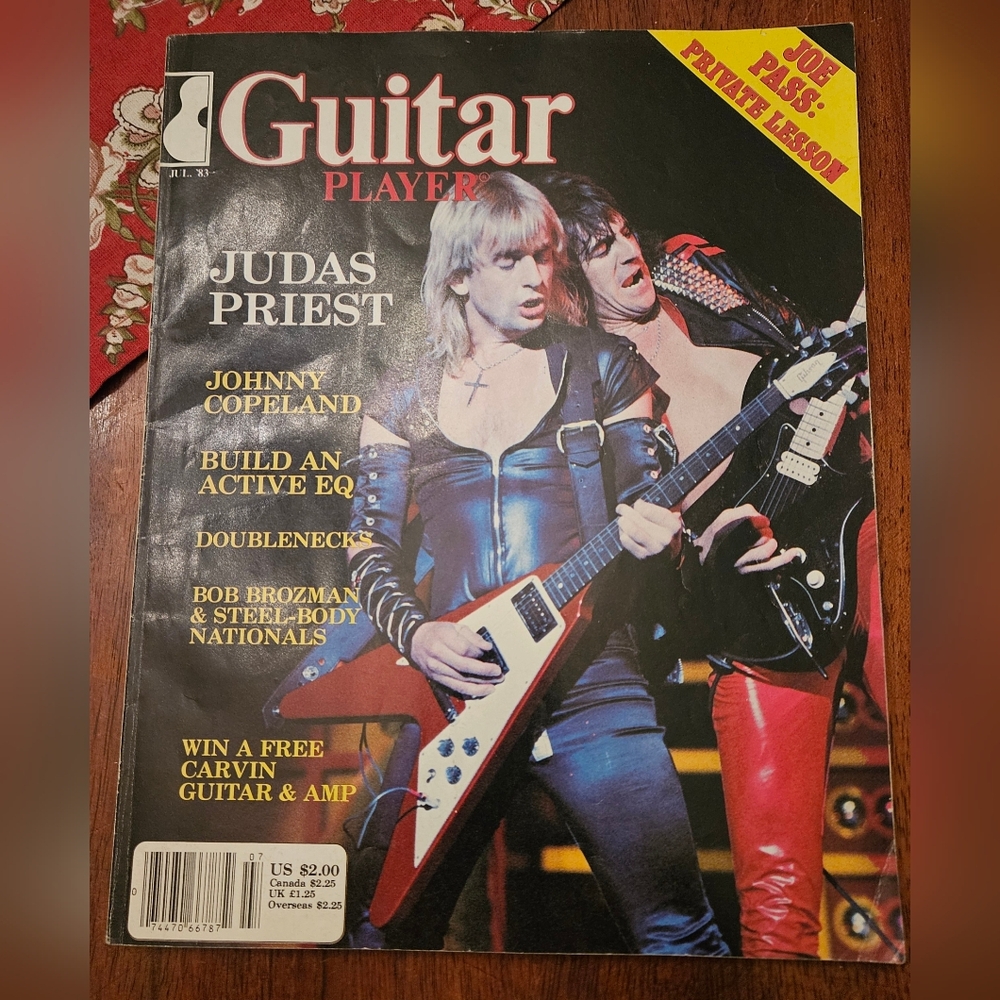 GuitarPlayer Magazine, July 1983 featuring Judas Priest #Vintage #80s